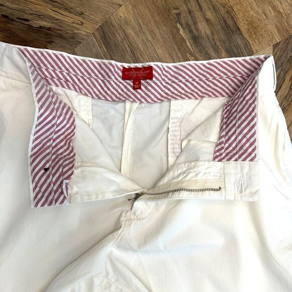 Southern Proper Men's Shorts 34 White Club 7" Cotton - Picture 4 of 13